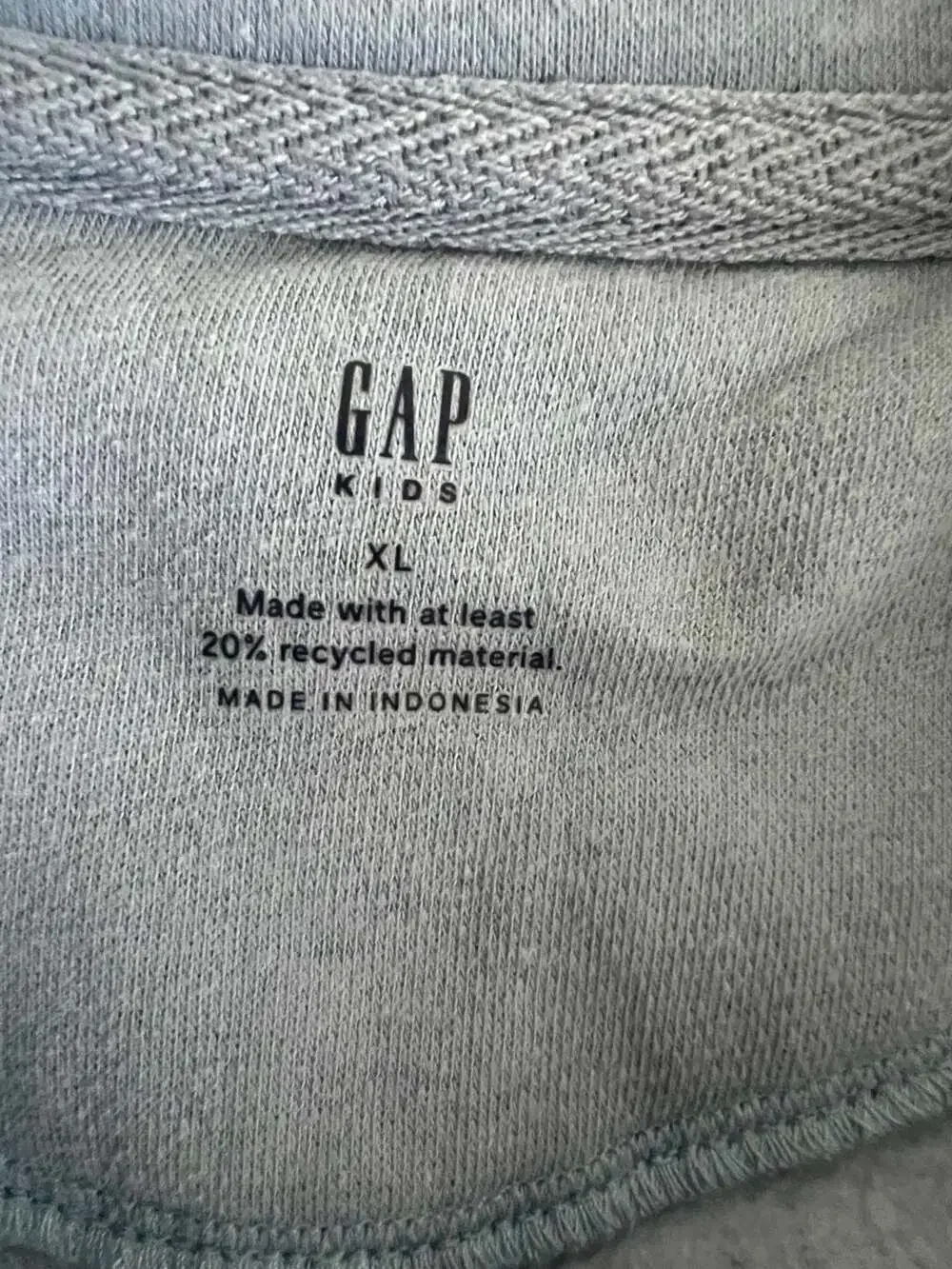 GAP Kids Quarter-Zip Pullover Sweatshirt Blue Size XL